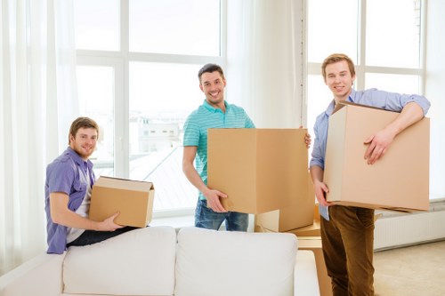 Integration of moving van and storage units