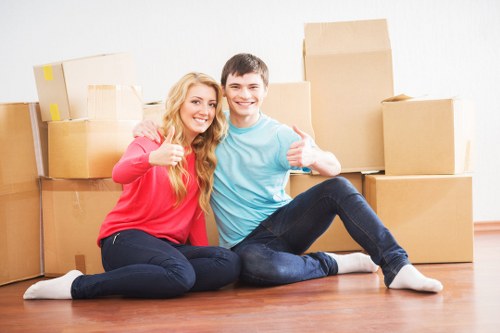 Secure London storage facility with professional packing services