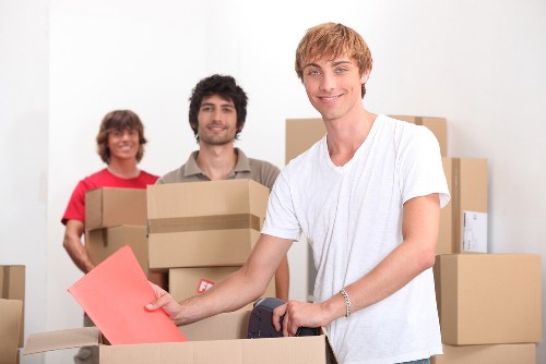 Professional team handling furniture pick-up